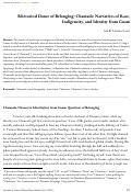 Cover page: Rhetorical Dance of Belonging: Chamaole Narratives of Race, Indigeneity, and Identity from Guam