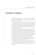 Cover page: The Nature of Retreat