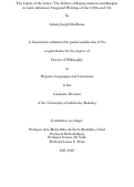 Cover page: The Limits of the Letter: The Politics of Representation and Margins in Latin American Vanguard Writings of the 1950s and 60s