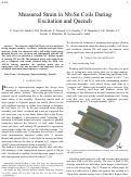 Cover page: Measured Strain of Nb3Sn Coils During Excitation and Quench