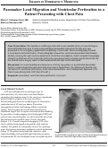 Cover page: Pacemaker Lead Migration and Ventricular Perforation in a Patient Presenting with Chest Pain