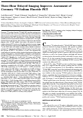 Cover page: Three-Hour Delayed Imaging Improves Assessment of Coronary 18F-Sodium Fluoride PET