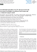 Cover page: Gravitational separation of Ar/N<sub>2</sub> and age of air in the lowermost stratosphere in airborne observations and a chemical transport model