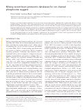 Cover page: Mining recent brain proteomic databases for ion channel phosphosite nuggets
