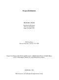 Cover page: Project Evaluation