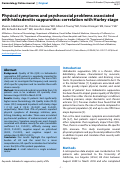 Cover page: Physical symptoms and psychosocial problems associated with hidradenitis suppurativa: correlation with Hurley stage