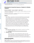 Cover page: Modulating the foreign body response of implants for diabetes treatment