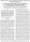 Cover page: Cognitive diversity in context: US-China differences in children's reasoning, visual attention, and social cognition