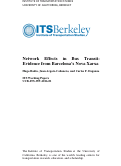 Cover page: Network Effects in Bus Transit: Evidence from Barcelona’s Nova Xarxa