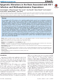 Cover page: Epigenetic Alterations in the Brain Associated with HIV-1 Infection and Methamphetamine Dependence