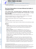 Cover page: The Cost of Interventions to Increase Influenza Vaccination: A Systematic Review.