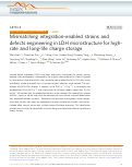 Cover page: Mismatching integration-enabled strains and defects engineering in LDH microstructure for high-rate and long-life charge storage