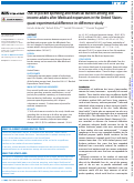 Cover page: Out-of-pocket spending and financial burden among low income adults after Medicaid expansions in the United States: quasi-experimental difference-in-difference study.