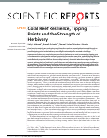 Cover page: Coral Reef Resilience, Tipping Points and the Strength of Herbivory