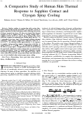 Cover page: A comparative study of human skin thermal response to sapphire contact and cryogen spray cooling