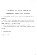 Cover page: A Mass Balance for Mercury in the San Francisco Bay Area