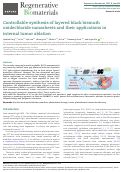 Cover page: Controllable synthesis of layered black bismuth oxidechloride nanosheets and their applications in internal tumor ablation