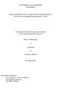 Cover page: Being Cosmopolitan: The 'Unexpected' Educational Journeys of Three American Indian Women During the 1930s