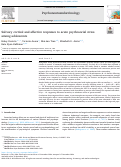 Cover page: Salivary cortisol and affective responses to acute psychosocial stress among adolescents