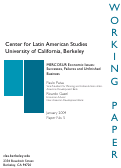 Cover page: MERCOSUR Economic Issues: Successes, Failures and Unfinished Business