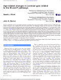 Cover page: Age-related changes in contrast gain related to the M and P pathways