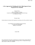 Cover page: A new approach for modeling the peak utility impacts from a proposed CUAC standard