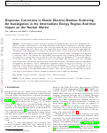 Cover page: Dispersive corrections in elastic electron-nucleus scattering: an investigation in the intermediate energy regime and their impact on the nuclear matter