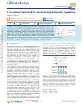 Cover page: A Procedural Framework for Benchmarking Biofoundry Capabilities