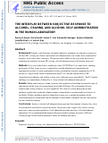 Cover page: The Interplay Between Subjective Response to Alcohol, Craving, and Alcohol Self‐Administration in the Human Laboratory