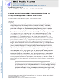 Cover page: Smooth muscle tumors of the gastrointestinal tract: an analysis of prognostic features in 407 cases