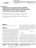 Cover page: Trichomonas vaginalis Induces NLRP3 Inflammasome Activation and Pyroptotic Cell Death in Human Macrophages