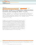 Cover page: Electronic evidence of temperature-induced Lifshitz transition and topological nature in ZrTe5