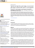 Cover page: Spatial overlap links seemingly unconnected genotype-matched TB cases in rural Uganda