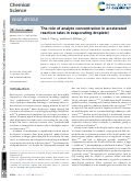 Cover page: The role of analyte concentration in accelerated reaction rates in evaporating droplets