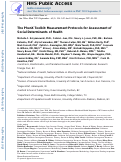 Cover page: The PhenX Toolkit: Measurement Protocols for Assessment of Social Determinants of Health.