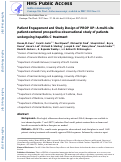 Cover page: Patient engagement and study design of PROP UP: A multi-site patient-centered prospective observational study of patients undergoing hepatitis C treatment