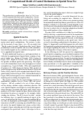 Cover page: A Computational Model of Control Mechanisms in Spatial Term Use