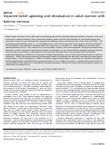 Cover page: Impaired belief updating and devaluation in adult women with bulimia nervosa