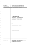 Cover page: A Thick Plate Finite Element with an Exact Thin Limit