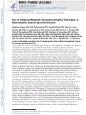 Cover page: Use of Advanced Magnetic Resonance Imaging Techniques in Neuromyelitis Optica Spectrum Disorder.