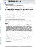 Cover page: High‐temporospatial‐resolution dynamic contrast‐enhanced (DCE) wrist MRI with variable‐density pseudo‐random circular Cartesian undersampling (CIRCUS) acquisition: evaluation of perfusion in rheumatoid arthritis patients