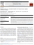 Cover page: Fatigue fracture of a cemented Omnifit CoCr femoral stem: implant and failure analysis