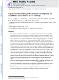 Cover page: Supersonic transient magnetic resonance elastography for quantitative assessment of tissue elasticity