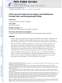 Cover page: Child Care and Cortisol Across Infancy and Toddlerhood: Poverty, Peers, and Developmental Timing.