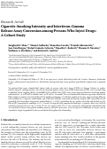 Cover page: Cigarette‐Smoking Intensity and Interferon‐Gamma Release Assay Conversion among Persons Who Inject Drugs: A Cohort Study