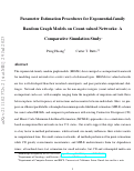 Cover page: Parameter Estimation Procedures for Exponential-Family Random Graph Models on Count-Valued Networks: A Comparative Simulation Study