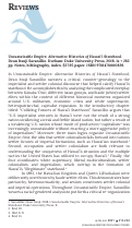 Cover page: Book Review: Unsustainable Empire: Alternative Histories of Hawai’I Statehood by Dean Itsuji Saranillio