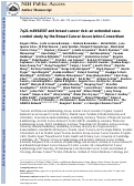 Cover page: 7q21-rs6964587 and breast cancer risk: an extended case–control study by the Breast Cancer Association Consortium