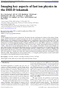 Cover page: Imaging key aspects of fast ion physics in the DIII-D tokamak