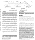 Cover page: COHORT: Coordination of Heterogeneous Thermostatically Controlled Loads for Demand Flexibility